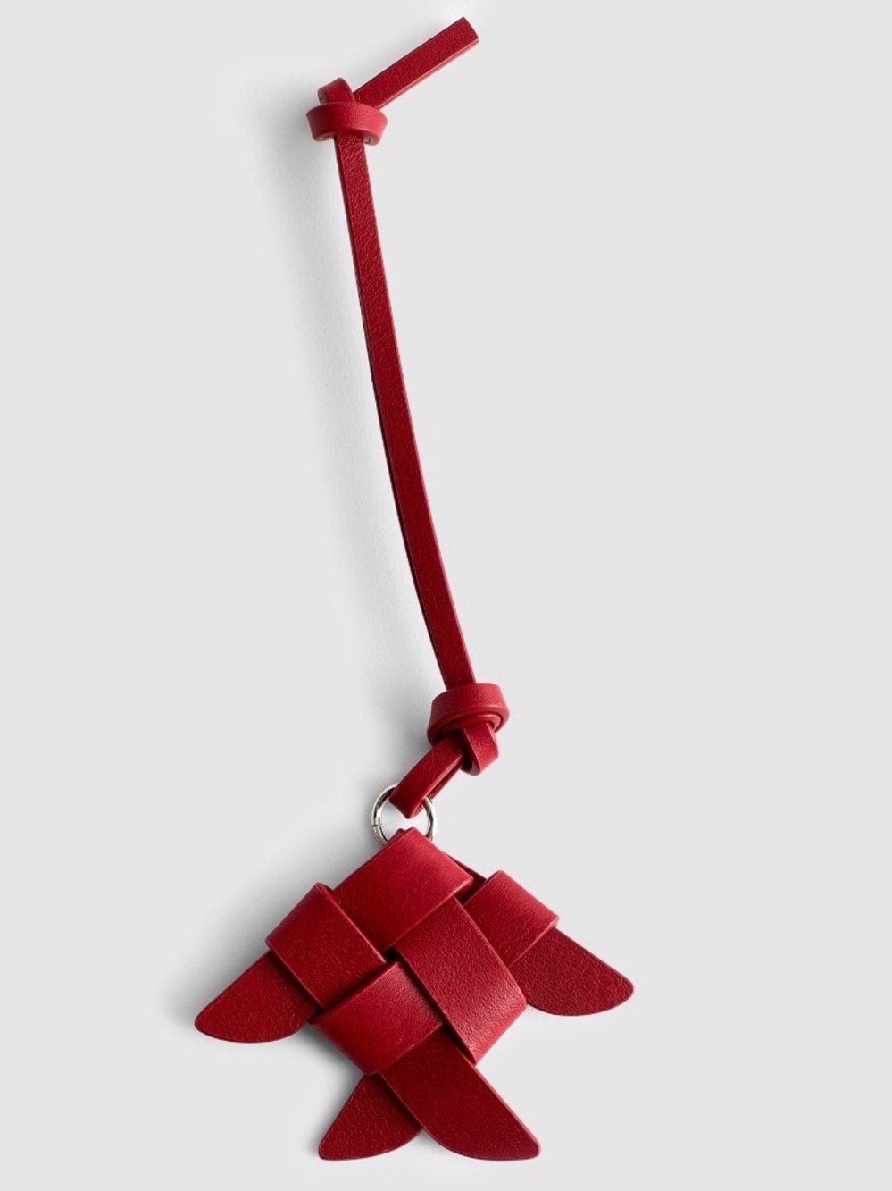 Madewell Red Leather Woven Fish Charm Bag Accessory Chic Fun Summer NWT - Picture 7 of 7